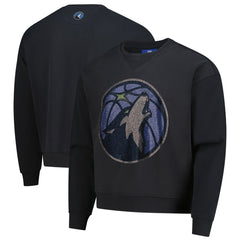 Minnesota Timberwolves Terez Unisex Oversized Gemstone Logo Sweatshirt Charcoal