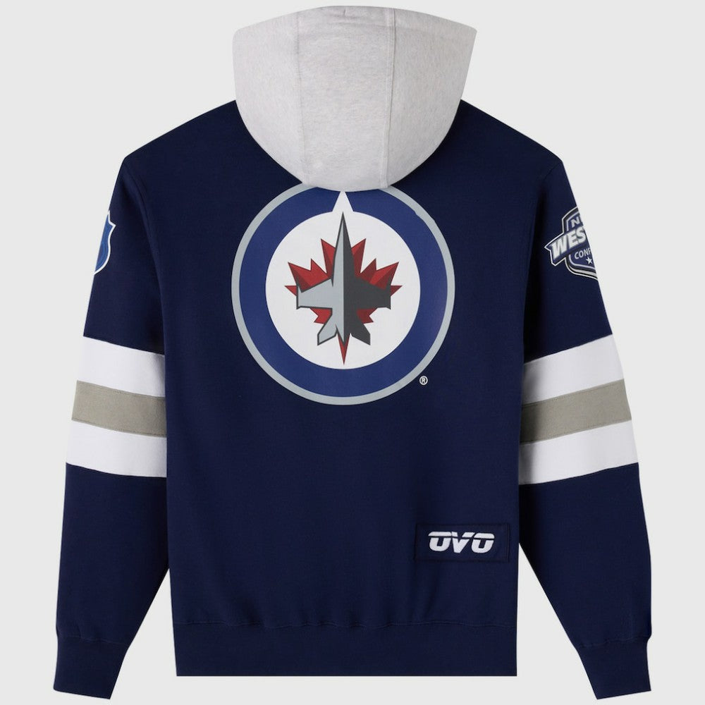 NHL Winnipeg Jets OVO x NHL Fleece Hoodie - Navy