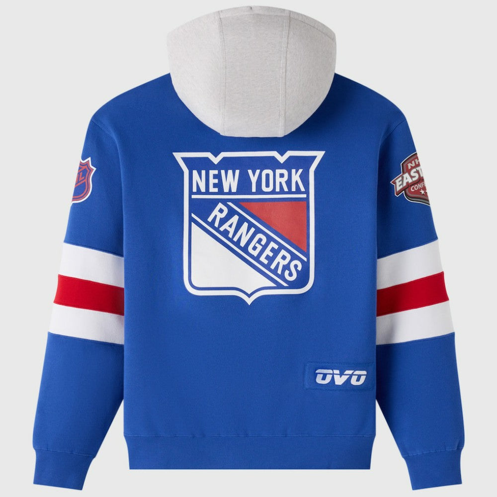 NHL New York Rangers OVO x NHL Fleece Hoodie - Blue