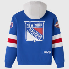 NHL New York Rangers OVO x NHL Fleece Hoodie - Blue