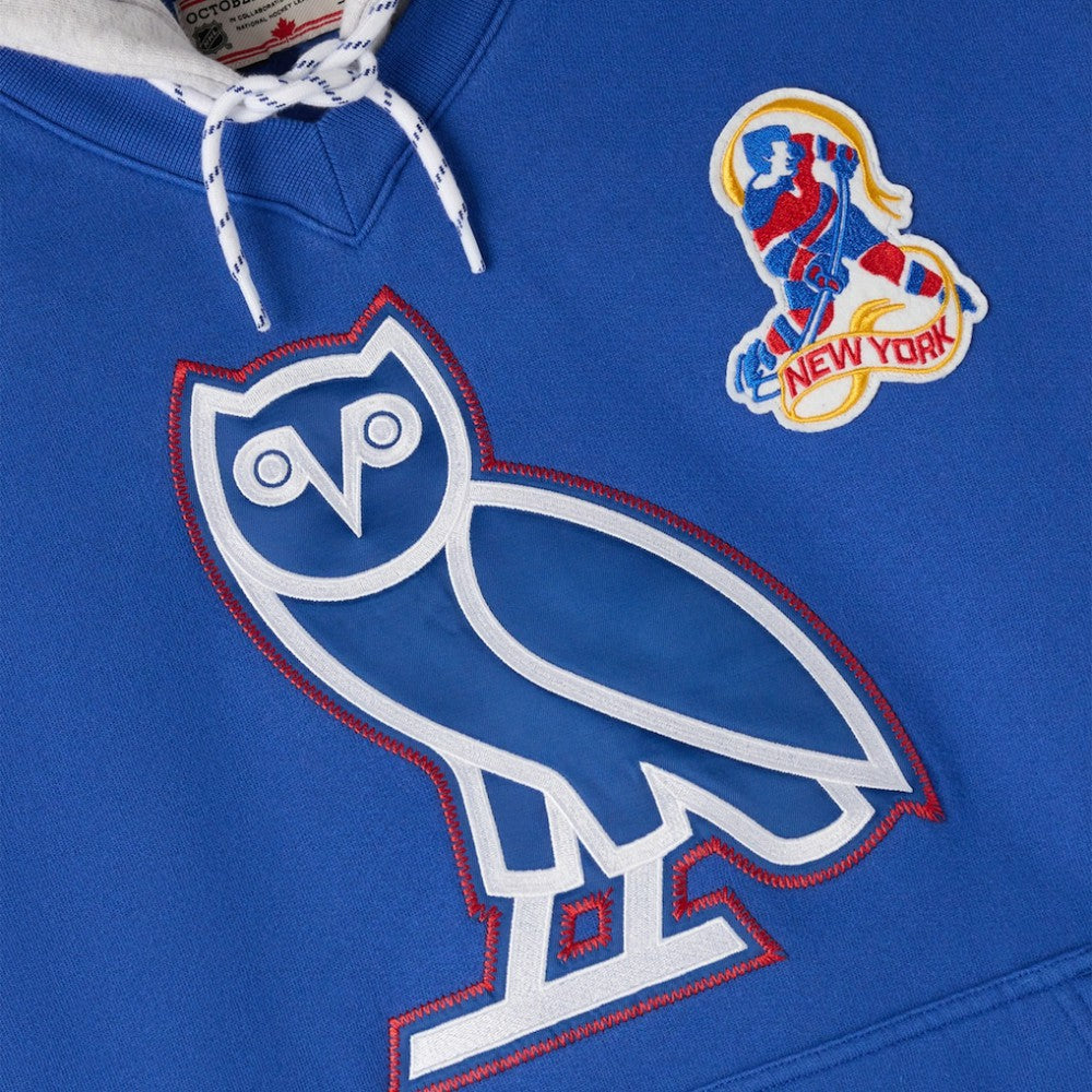 NHL New York Rangers OVO x NHL Fleece Hoodie - Blue