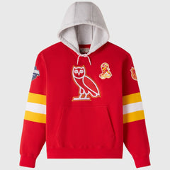 NHL Calgary Flames OVO x NHL Fleece Hoodie - Red
