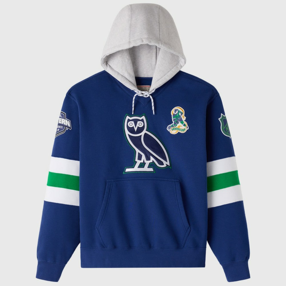 NHL Vancouver Canucks OVO x NHL Fleece Hoodie - Blue