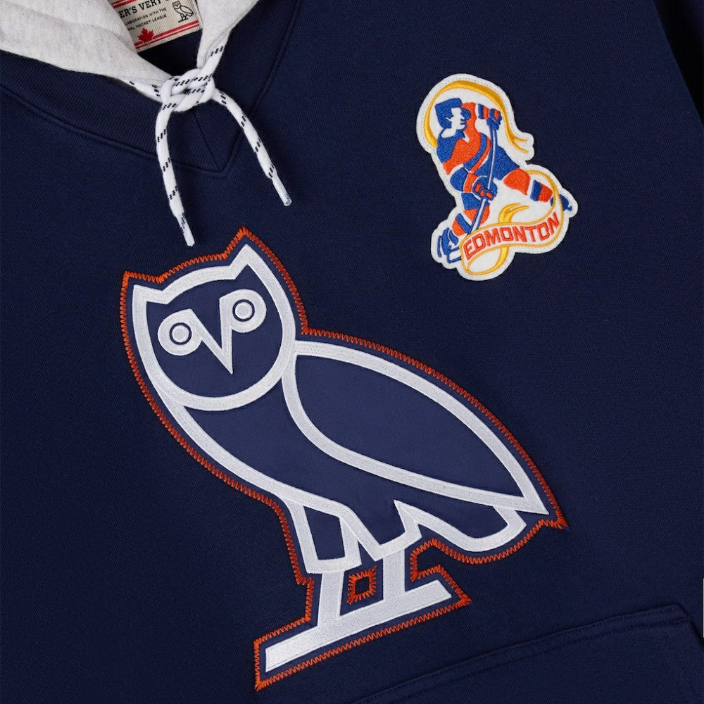 NHL Edmonton Oilers OVO x NHL Fleece Hoodie - Navy