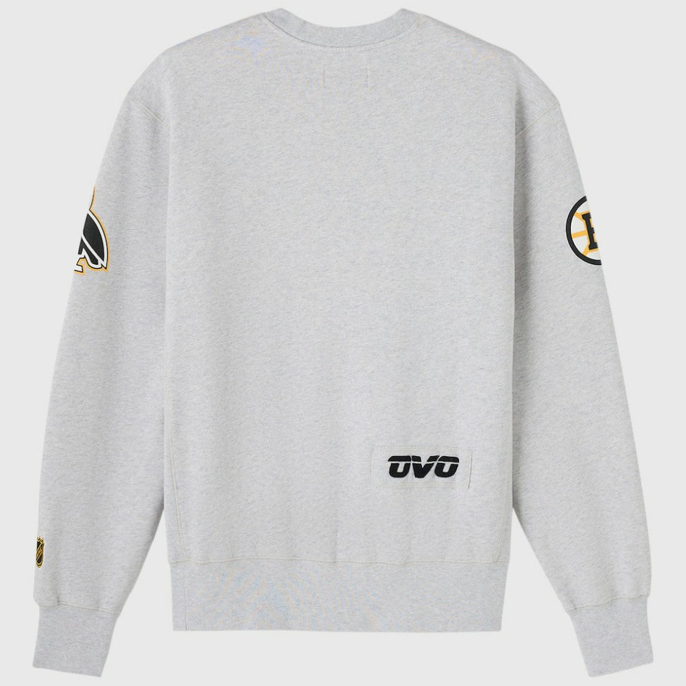 NHL Boston Bruins OVO x NHL Fleece Sweatshirt - Heather Gray