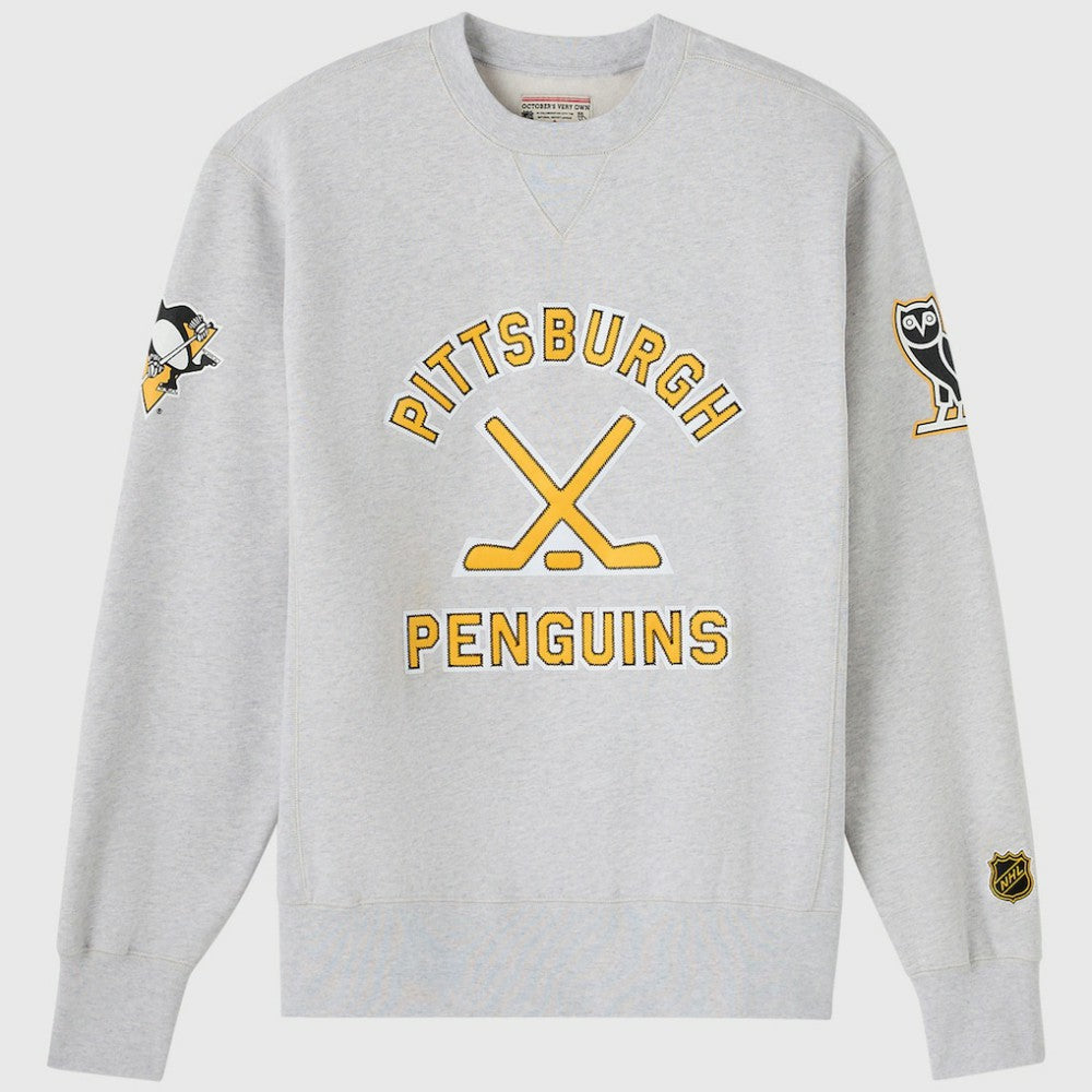 NHL Pittsburgh Penguins OVO x NHL Fleece Sweatshirt - Heather Gray