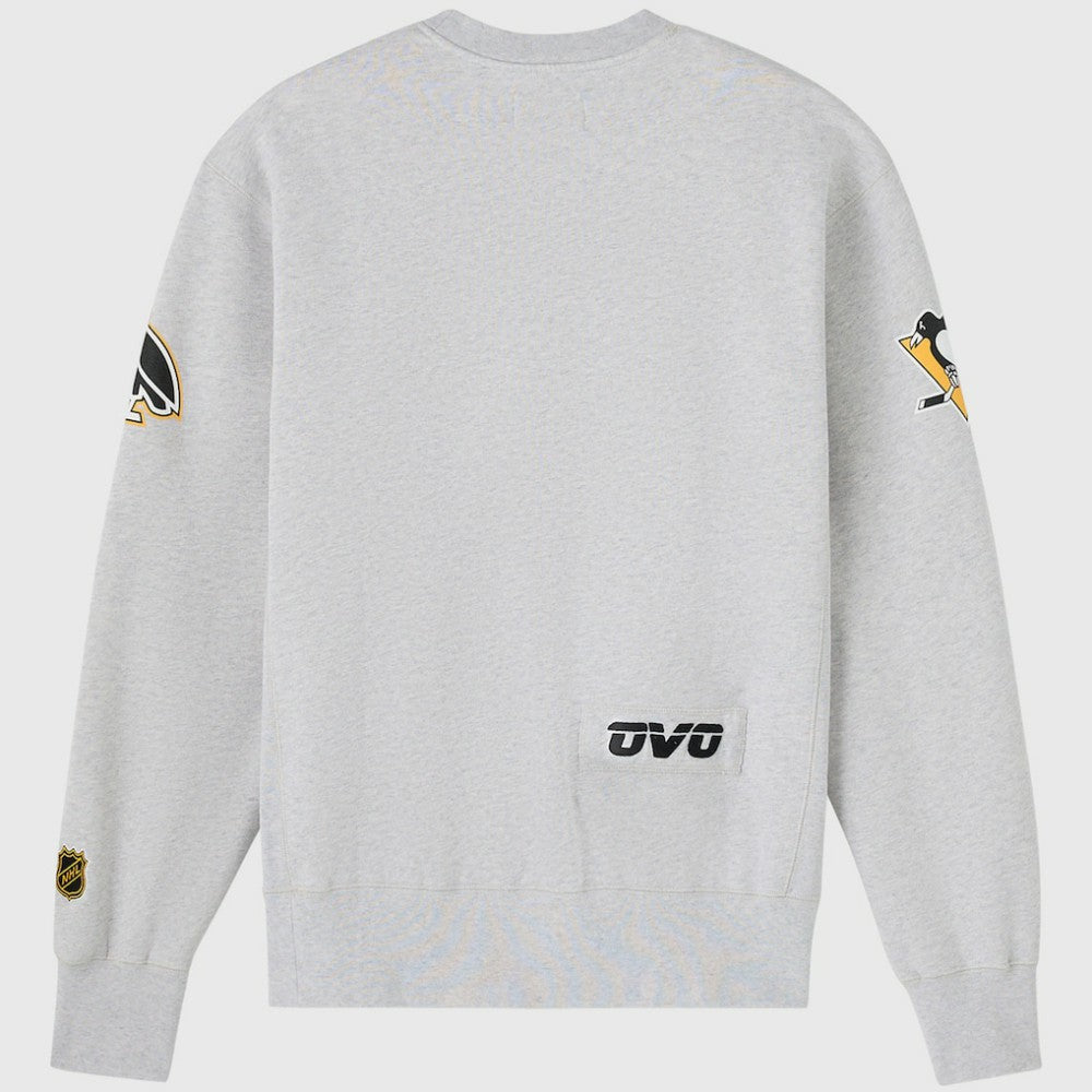 NHL Pittsburgh Penguins OVO x NHL Fleece Sweatshirt - Heather Gray