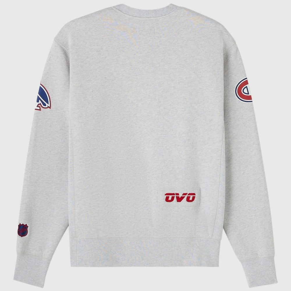 NHL Montreal Canadiens OVO x NHL Fleece Sweatshirt - Heather Gray