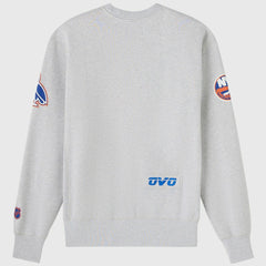 NHL New York Islanders OVO x NHL Fleece Sweatshirt - Heather Gray