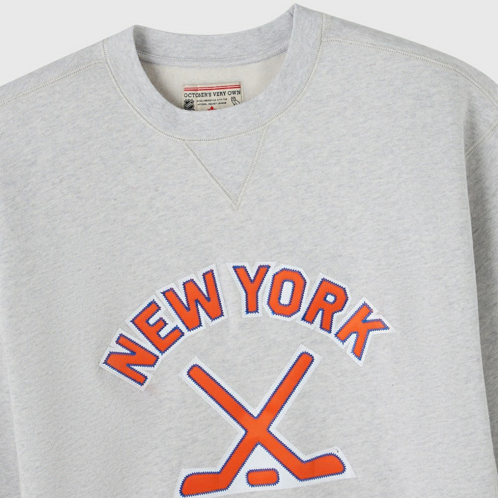 NHL New York Islanders OVO x NHL Fleece Sweatshirt - Heather Gray