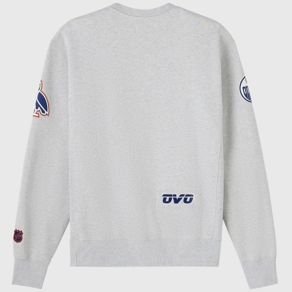 NHL Edmonton Oilers OVO x NHL Fleece Sweatshirt - Heather Gray