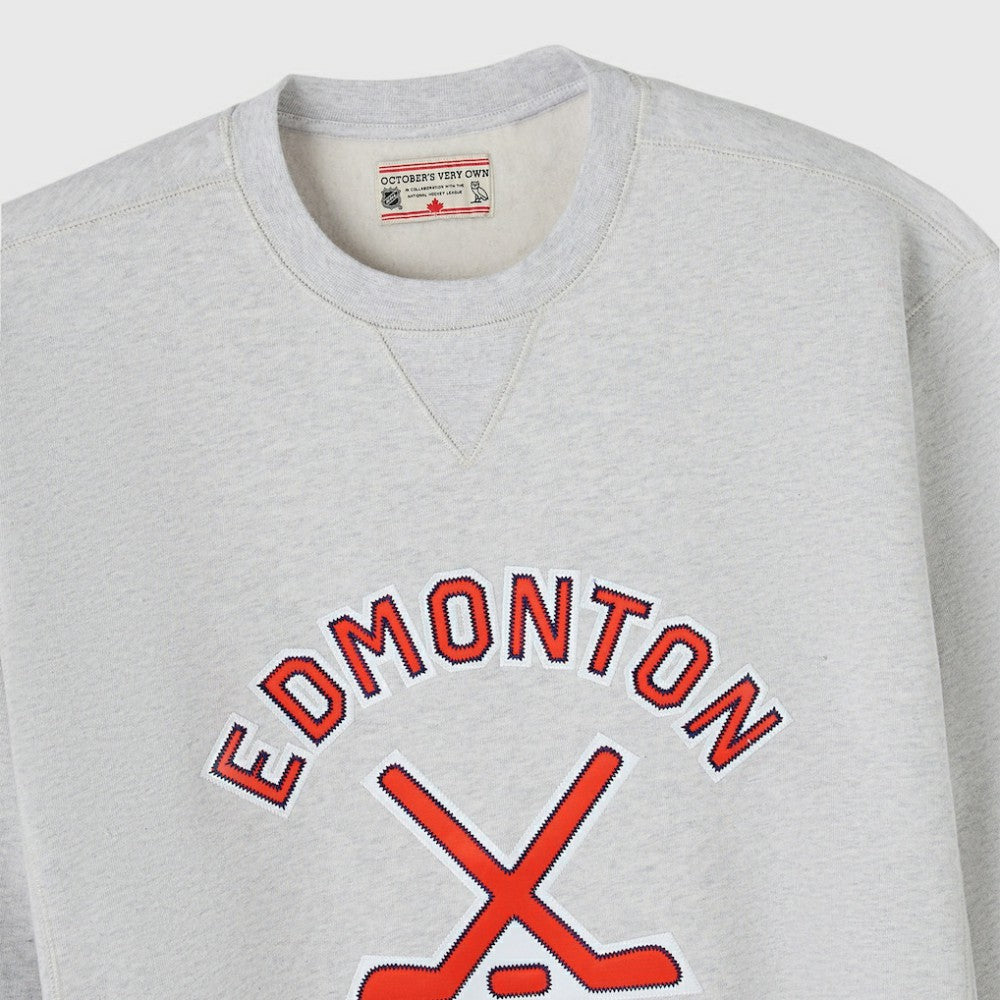 NHL Edmonton Oilers OVO x NHL Fleece Sweatshirt - Heather Gray
