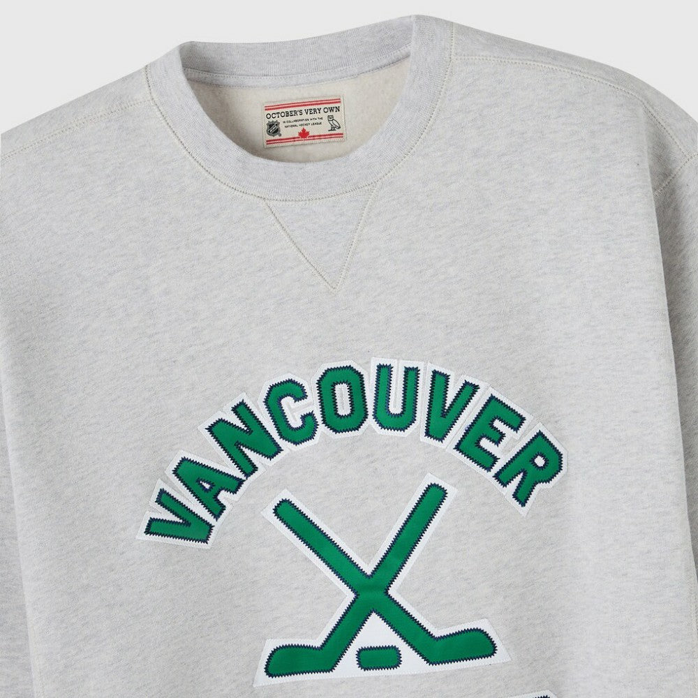 NHL Vancouver Canucks OVO x NHL Fleece Sweatshirt - Heather Gray