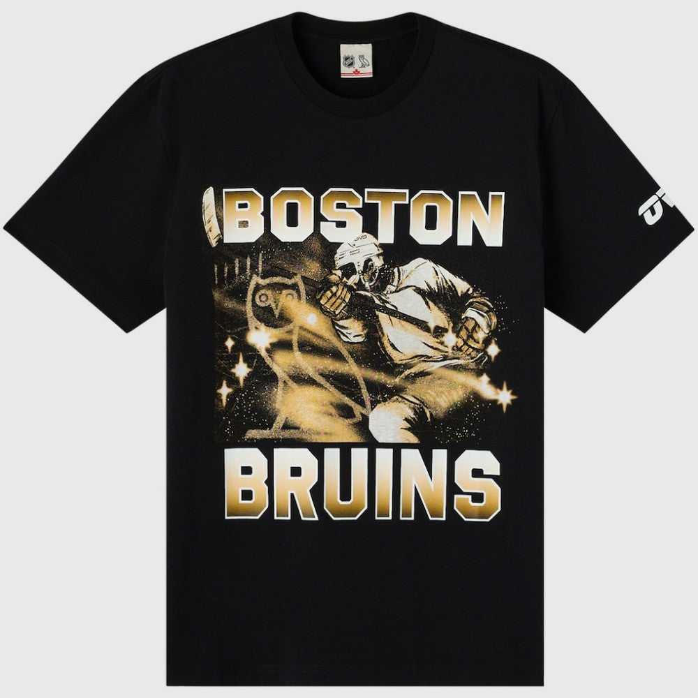 NHL Boston Bruins OVO x NHL Graphic T-Shirt - Black
