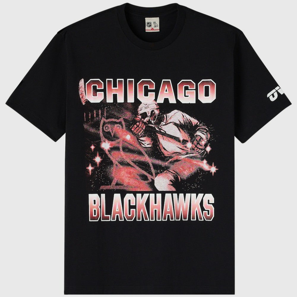 NHL Chicago Blackhawks OVO x NHL Graphic T-Shirt - Black
