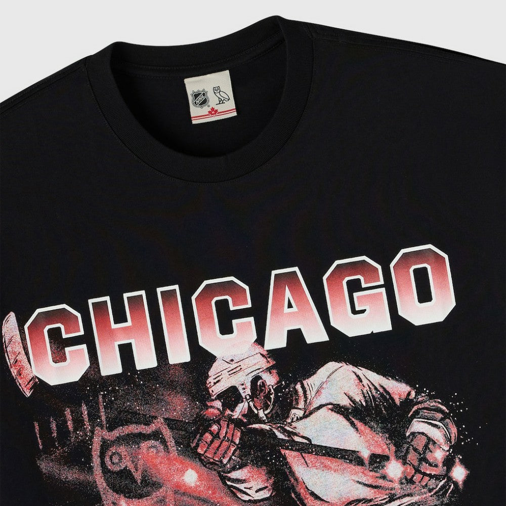 NHL Chicago Blackhawks OVO x NHL Graphic T-Shirt - Black