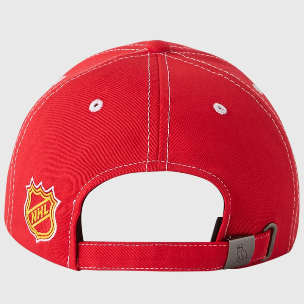 NHL Calgary Flames OVO x NHL Adjustable Sport Hat - Red