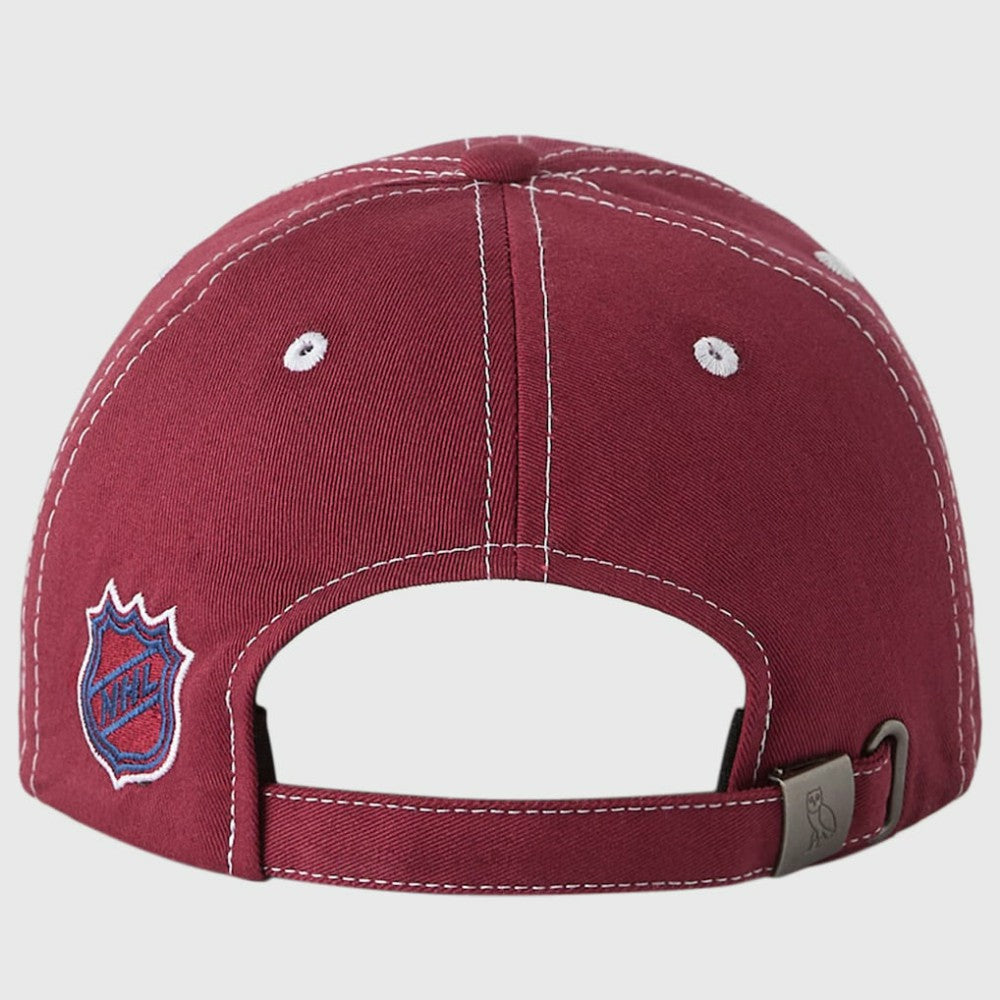 NHL Colorado Avalanche OVO x NHL Adjustable Sport Hat - Burgundy