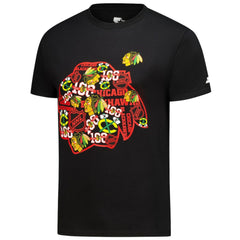 NHL Chicago Blackhawks Starter Logo Collage T-Shirt - Black