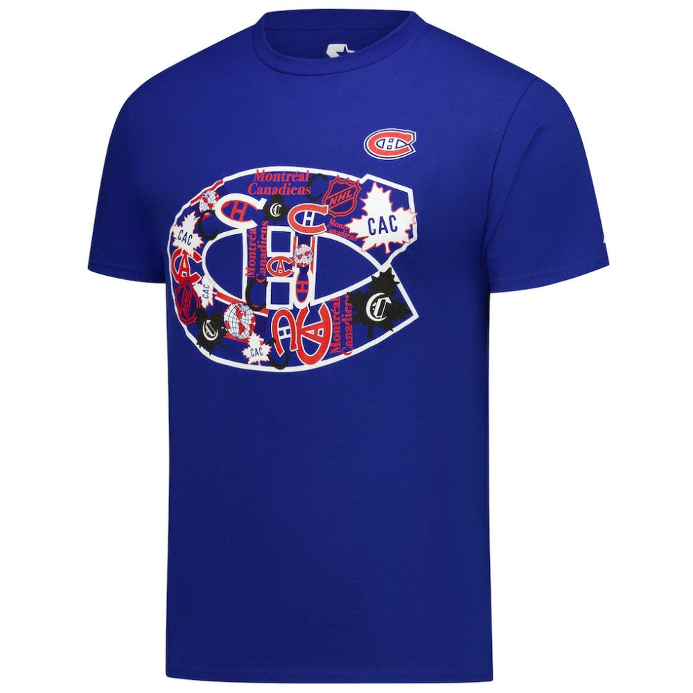 NHL Montreal Canadiens Starter Logo Collage T-Shirt - Blue