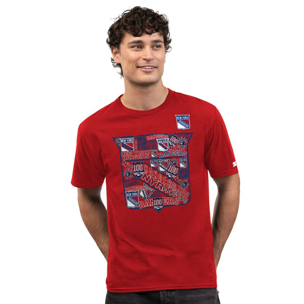 NHL New York Rangers Starter Logo Collage T-Shirt - Red