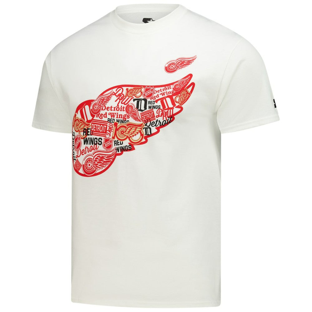 NHL Detroit Red Wings Starter Logo Collage T-Shirt - White
