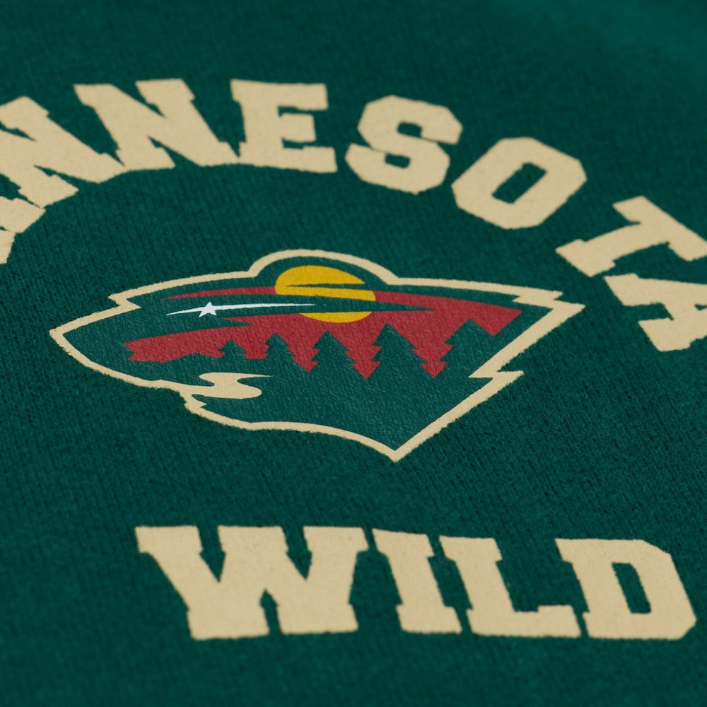 NHL Minnesota Wild Mitchell & Ness Women's Crewneck Sweatshirt - Green