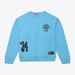 NHL Utah Mammoth Mitchell & Ness Women's Crewneck Sweatshirt - Blue