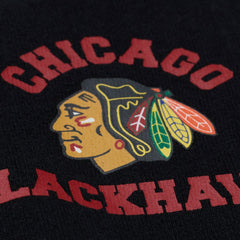 NHL Chicago Blackhawks Mitchell & Ness Women's Crewneck Sweatshirt - Black