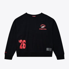 NHL Carolina Hurricanes Mitchell & Ness Women's Crewneck Sweatshirt - Black