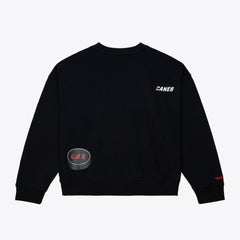 NHL Carolina Hurricanes Mitchell & Ness Women's Crewneck Sweatshirt - Black