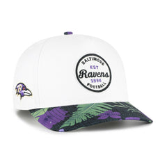 Baltimore Ravens '47 Beach Side Hitch Adjustable Hat White/Purple