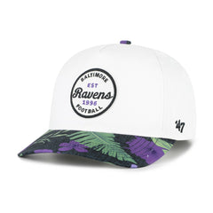 Baltimore Ravens '47 Beach Side Hitch Adjustable Hat White/Purple