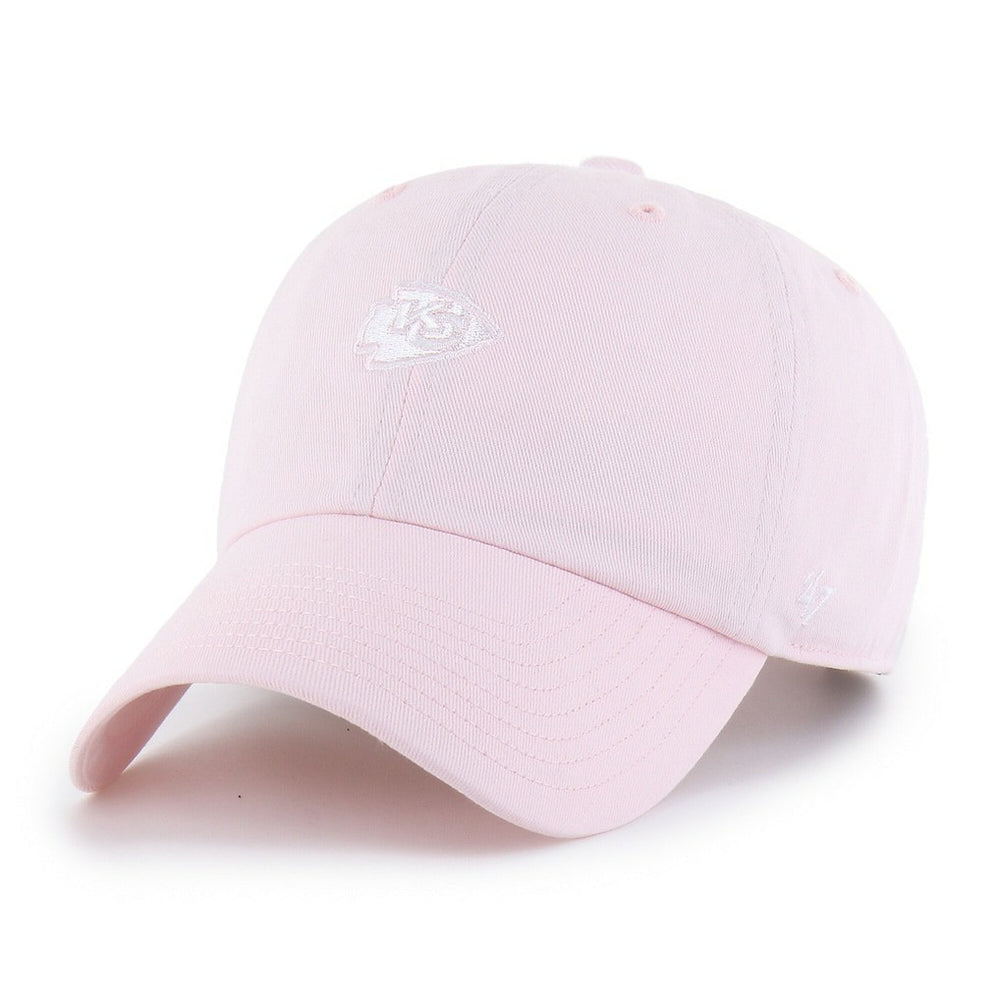 Kansas City Chiefs '47 Women's Base Runner Ballpark Clean Up Adjustable Hat Light Pink