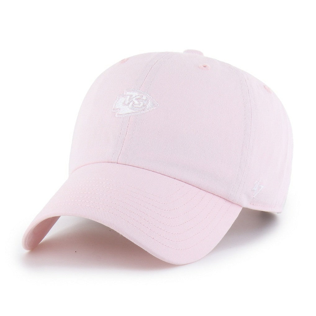 Kansas City Chiefs '47 Women's Base Runner Ballpark Clean Up Adjustable Hat Light Pink