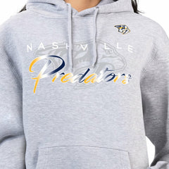 NHL Nashville Predators G-III 4Her by Carl Banks Women's Shadow Logo Fleece Hoodie - Gray