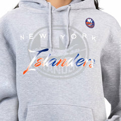 NHL New York Islanders G-III 4Her by Carl Banks Women's Shadow Logo Fleece Hoodie - Gray