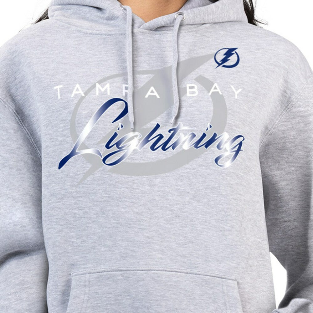 NHL Tampa Bay Lightning G-III 4Her by Carl Banks Women's Shadow Logo Fleece Hoodie - Gray