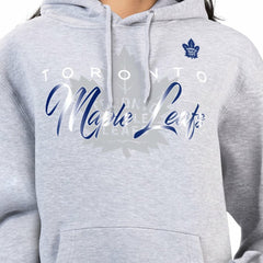 NHL Toronto Maple Leafs G-III 4Her by Carl Banks Women's Shadow Logo Fleece Hoodie - Gray