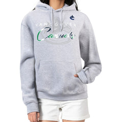 NHL Vancouver Canucks G-III 4Her by Carl Banks Women's Shadow Logo Fleece Hoodie - Gray