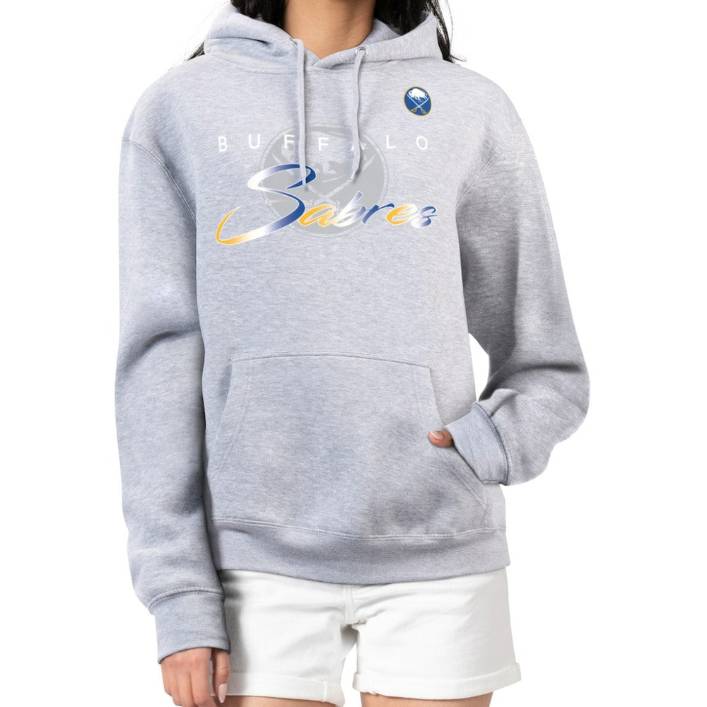 NHL Buffalo Sabres G-III 4Her by Carl Banks Women's Shadow Logo Fleece Hoodie - Gray