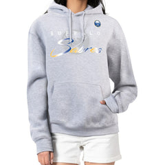 NHL Buffalo Sabres G-III 4Her by Carl Banks Women's Shadow Logo Fleece Hoodie - Gray