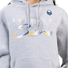 NHL Buffalo Sabres G-III 4Her by Carl Banks Women's Shadow Logo Fleece Hoodie - Gray
