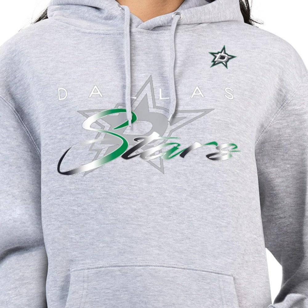 NHL Dallas Stars G-III 4Her by Carl Banks Women's Shadow Logo Fleece Hoodie - Gray