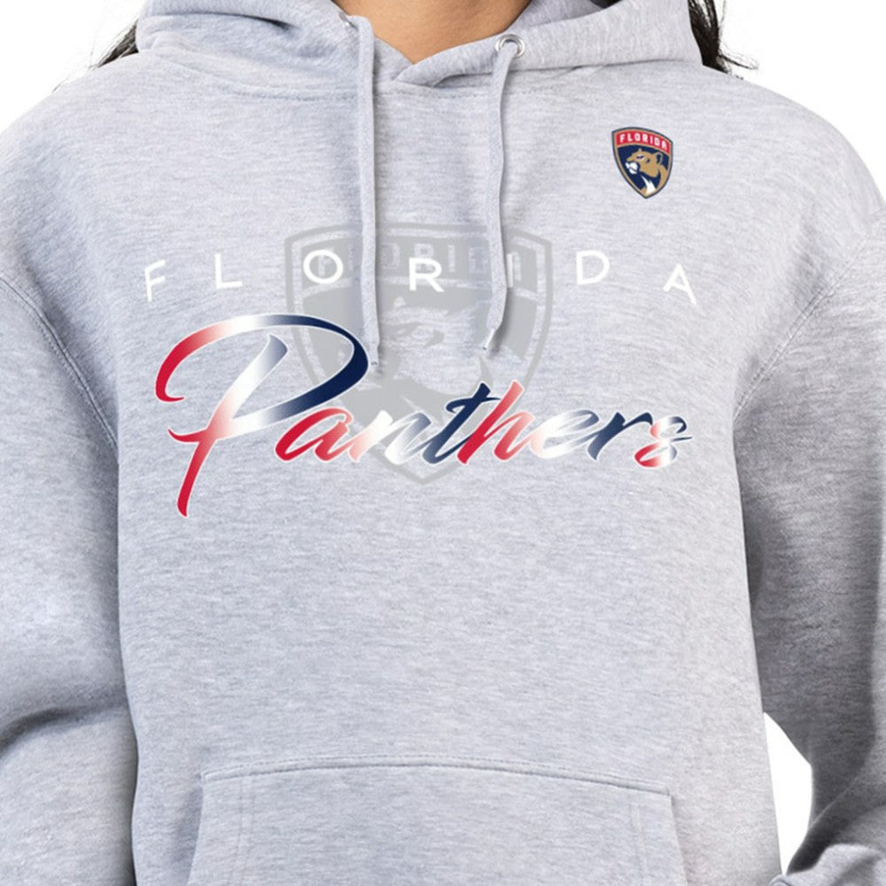 NHL Florida Panthers G-III 4Her by Carl Banks Women's Shadow Logo Fleece Hoodie - Gray