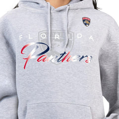 NHL Florida Panthers G-III 4Her by Carl Banks Women's Shadow Logo Fleece Hoodie - Gray