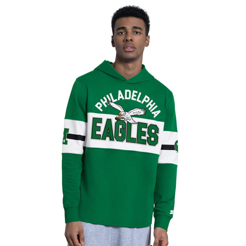 Philadelphia Eagles Starter Fullback Jersey Hoodie Kelly Green