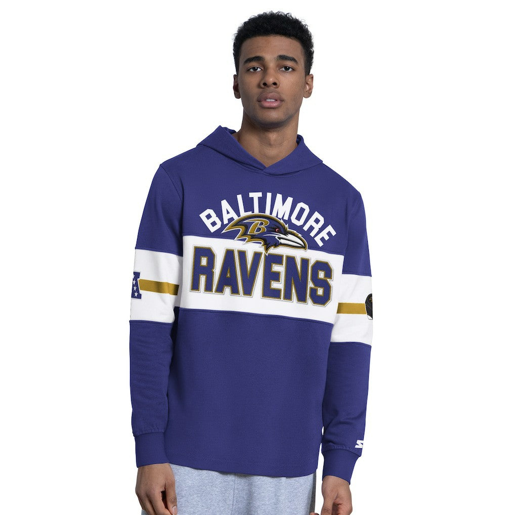 Baltimore Ravens Starter Fullback Jersey Hoodie Purple