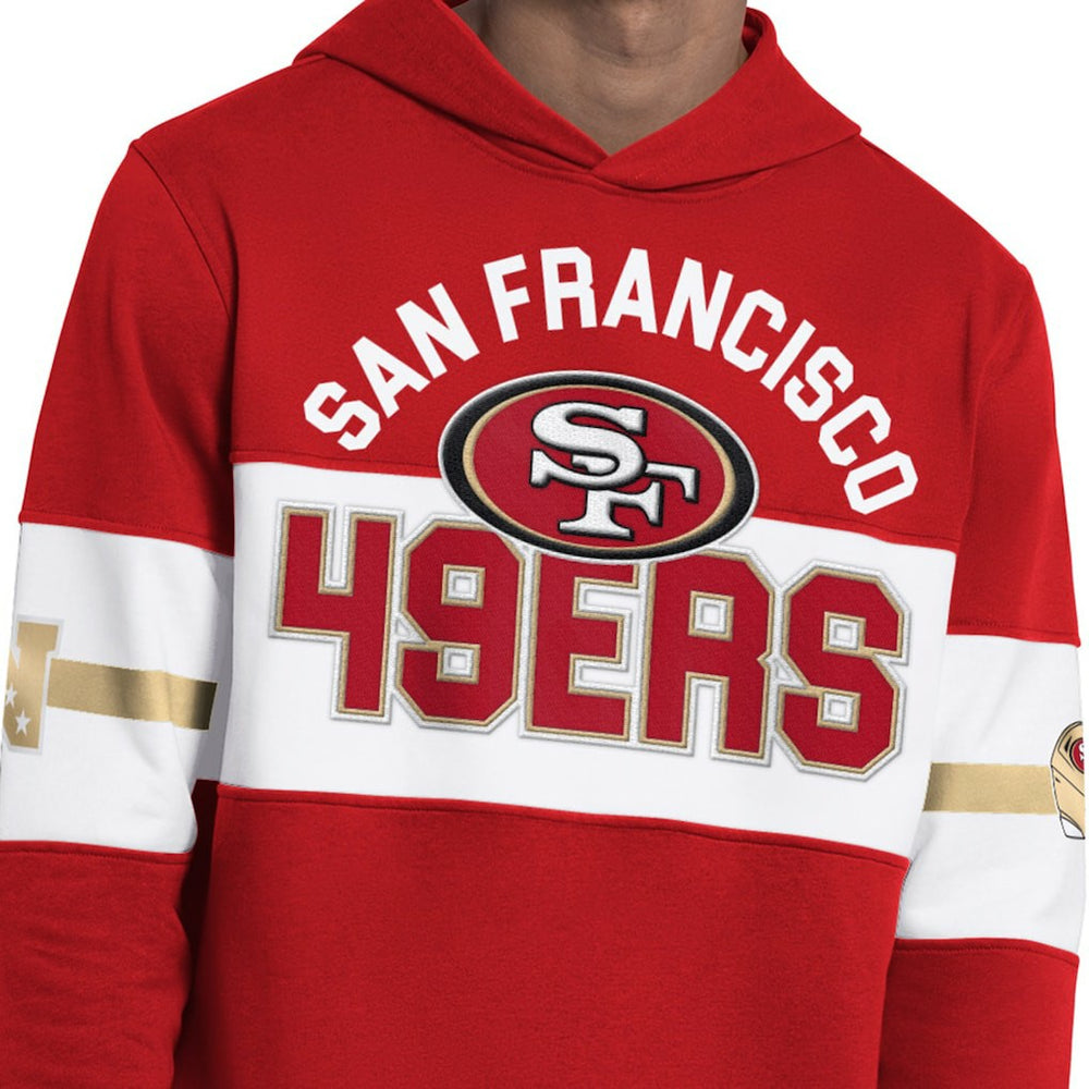 San Francisco 49ers Starter Fullback Jersey Hoodie Scarlet