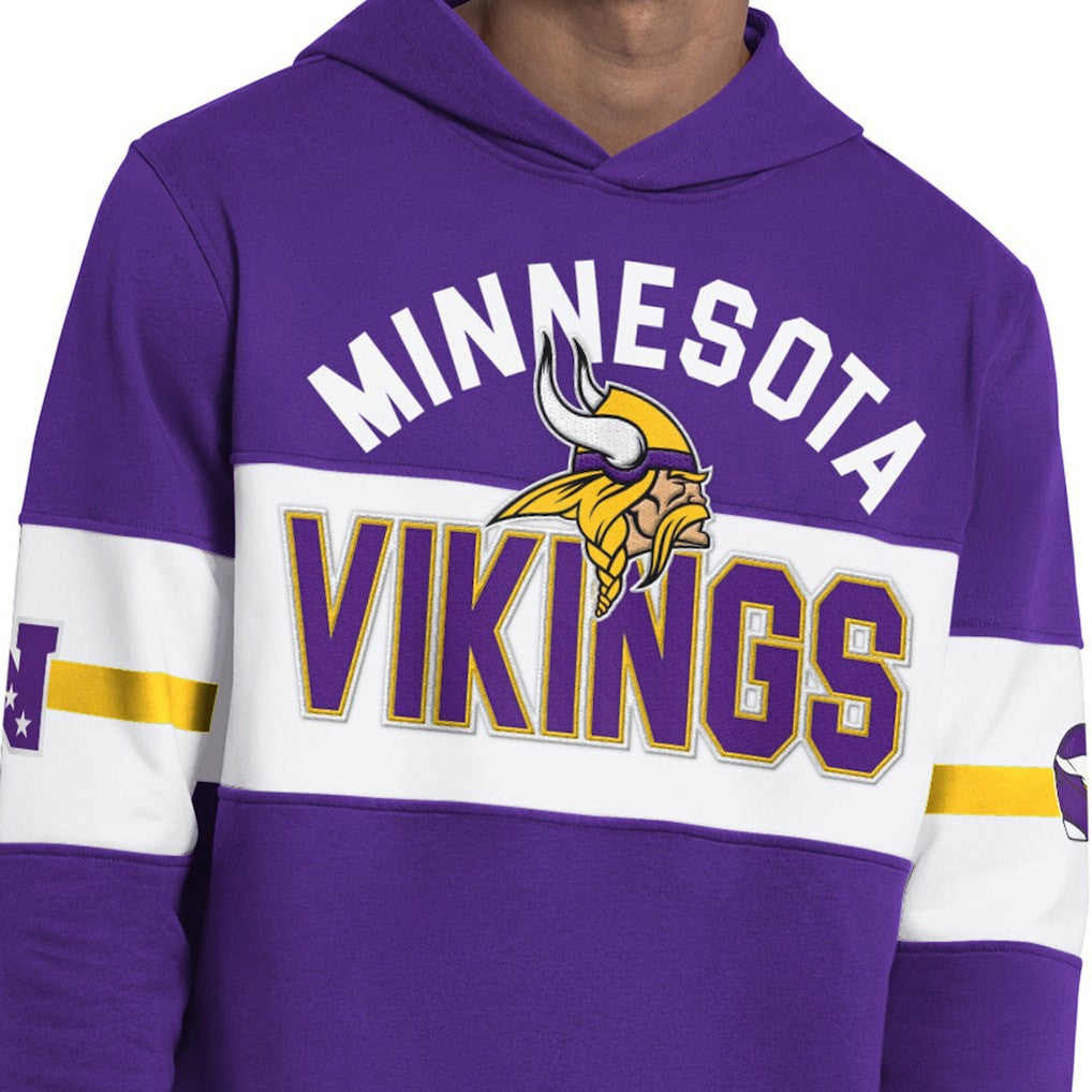 Minnesota Vikings Starter Fullback Jersey Hoodie Purple